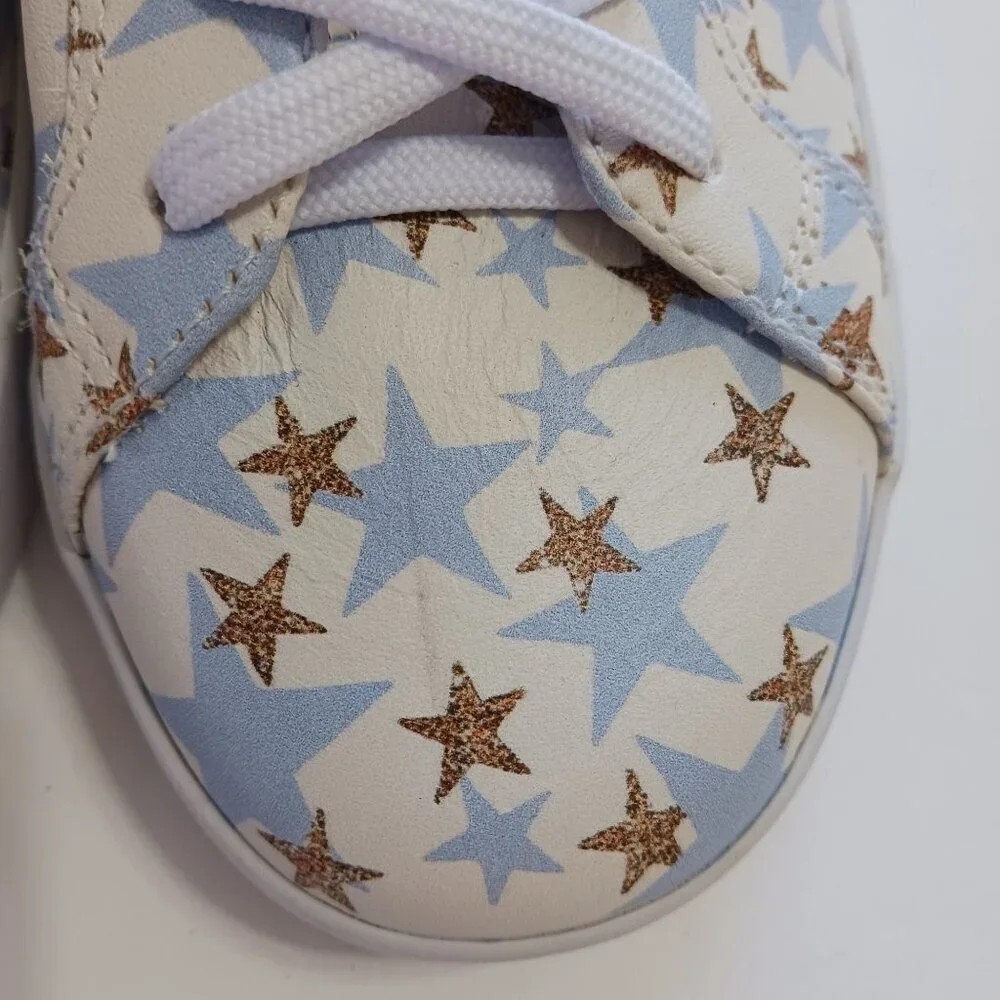 NEW OTBT Court Star Print Sneakers 9M Leather Made In Brazil NWOB